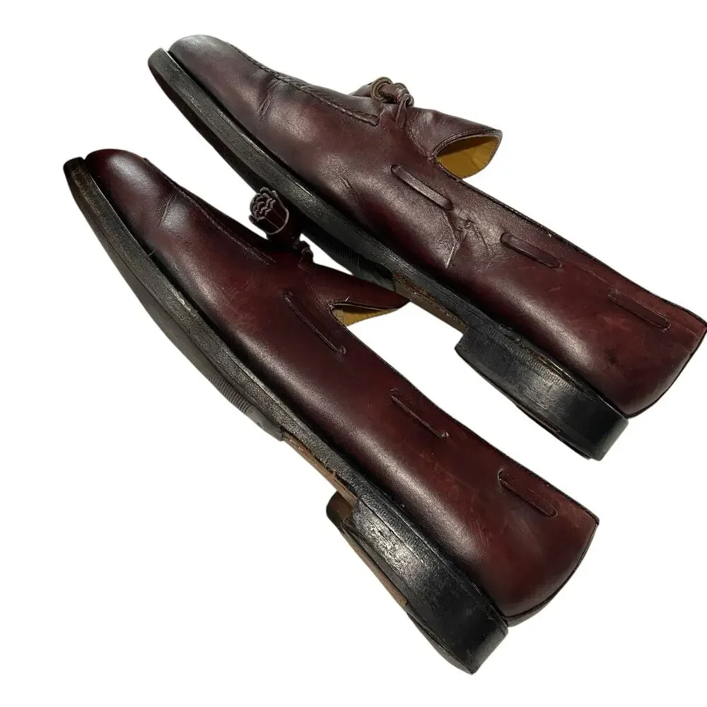 Finsbury Classic Goodyear Welted Men 11.5 Shoes Brown Tassel Loafers Slipon READ